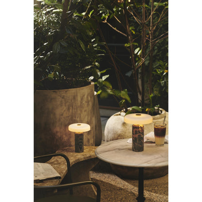 Design By Us Trip No. 2 Portable Lamp Moss Marble/ Amber