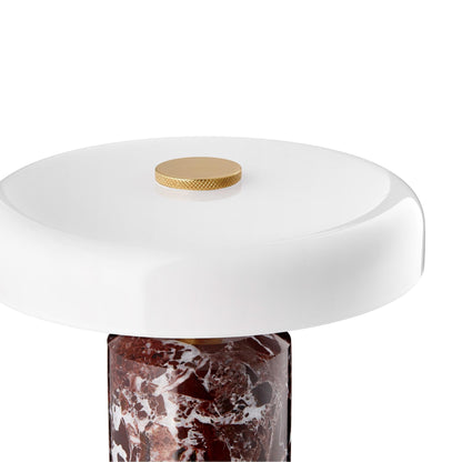 Design By Us Trip Portable Lamp Burgundy Marble/Glossy Opal