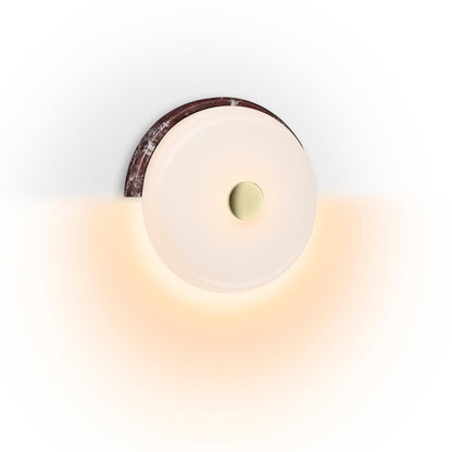 Design By Us Trip Wall Lamp Burgundy Marble/Glossy Opal