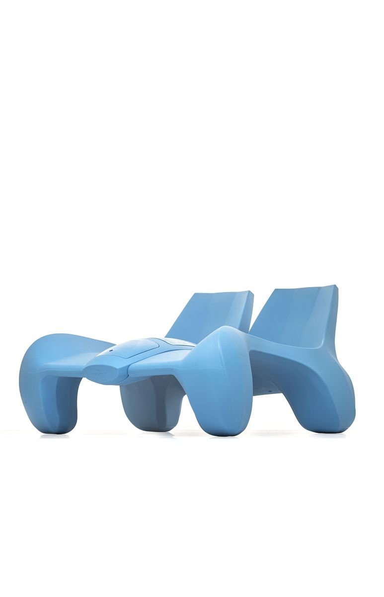 DC 111 Double Chaise Longue Color Sky Bleu by Atelier Jungblut