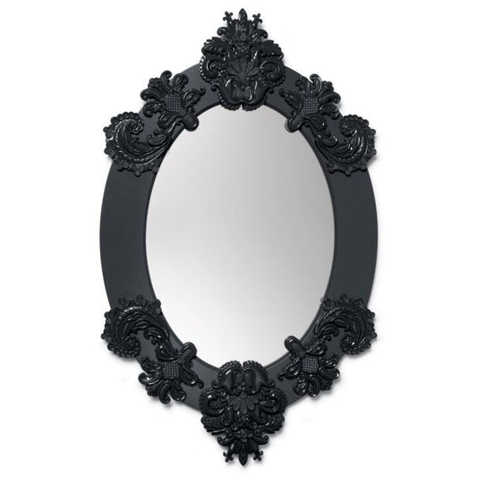 Oval Wall Mirror by Lladró #Black