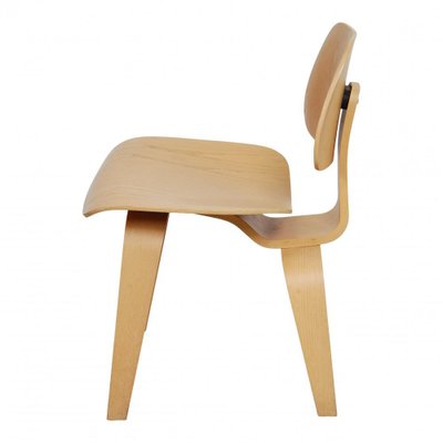 DCW Chair of Molded Oak by Charles Eames for Vitra, 1990s-MTD-1400557