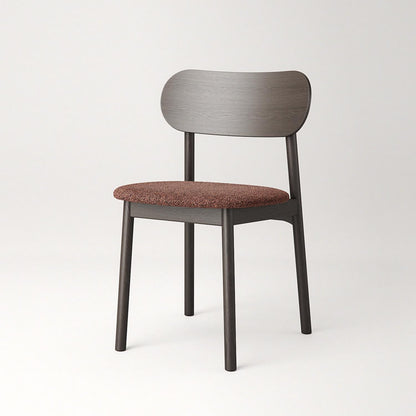 Decotique Elephant Dining Chair Dark Oak/Rust Bouclé