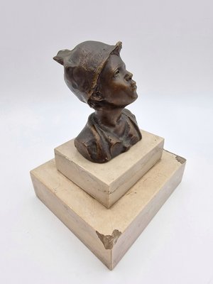 De Martino, Bust, 1890s, Bronze