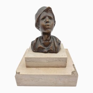 De Martino, Bust, 1890s, Bronze-RKF-1804059