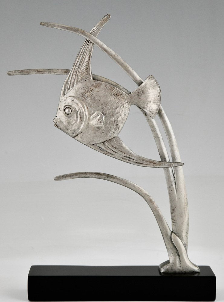 De Roche, Art Deco Sculpture of a Fish, 1930, Bronze