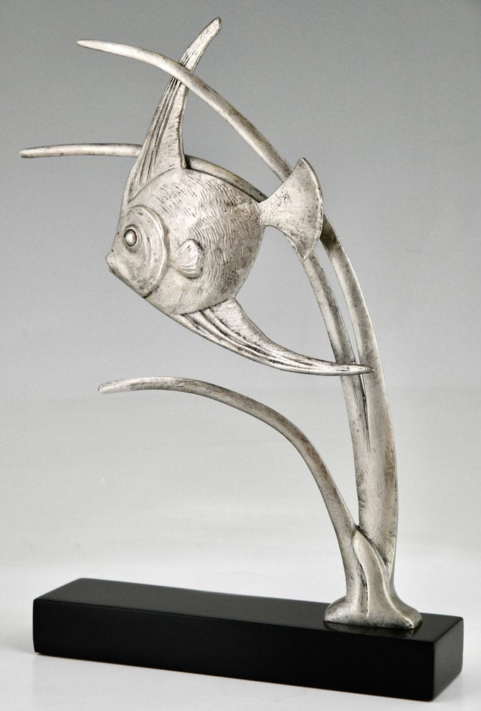 De Roche, Art Deco Sculpture of a Fish, 1930, Bronze