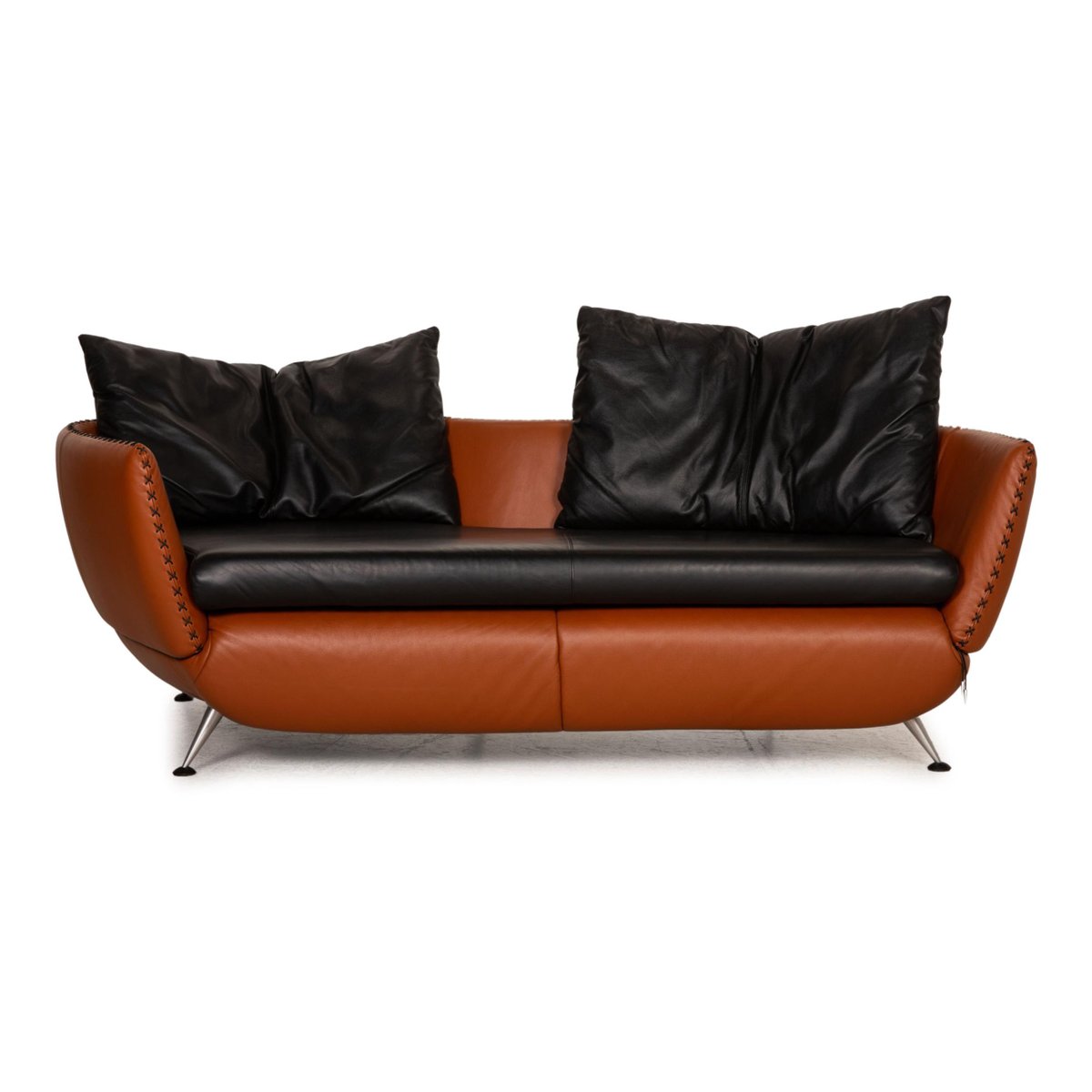 De Sede Ds 102 Leather Sofa Brown Three-Seater Couch