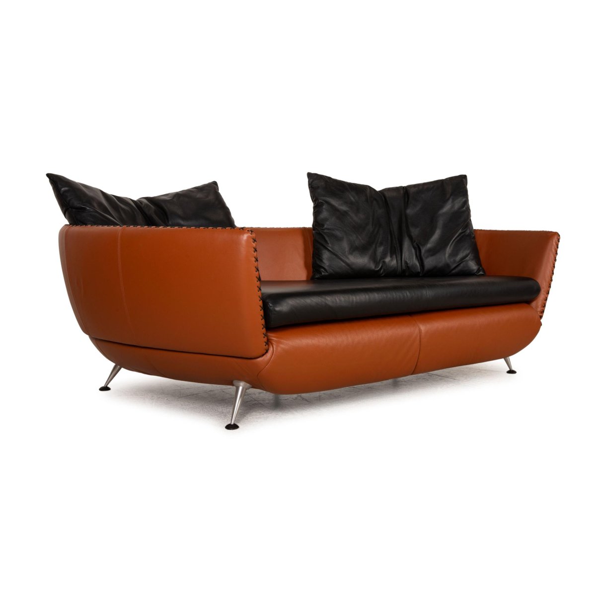 De Sede Ds 102 Leather Sofa Brown Three-Seater Couch