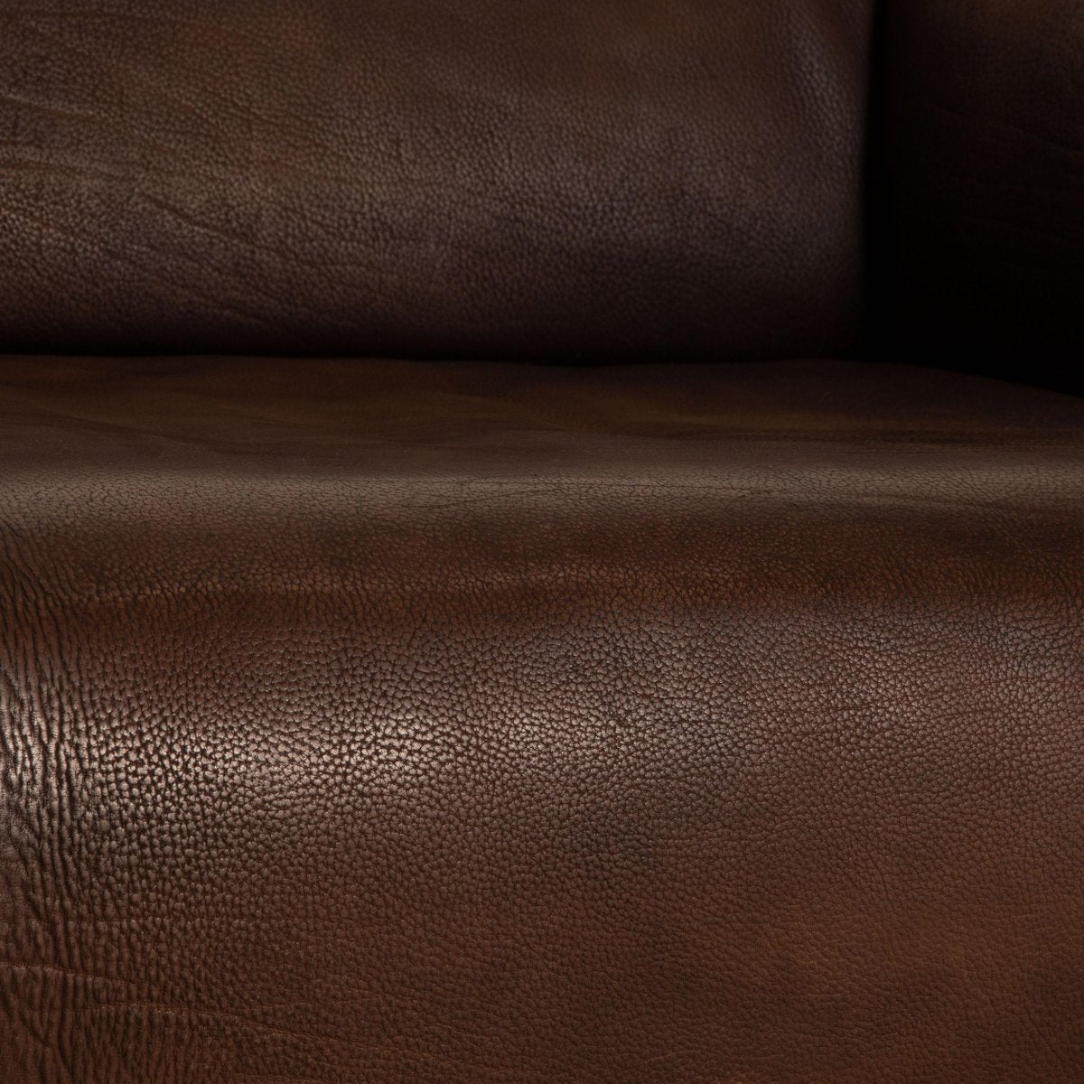 De Sede Ds 47 Leather Sofa Brown Three-Seater Couch