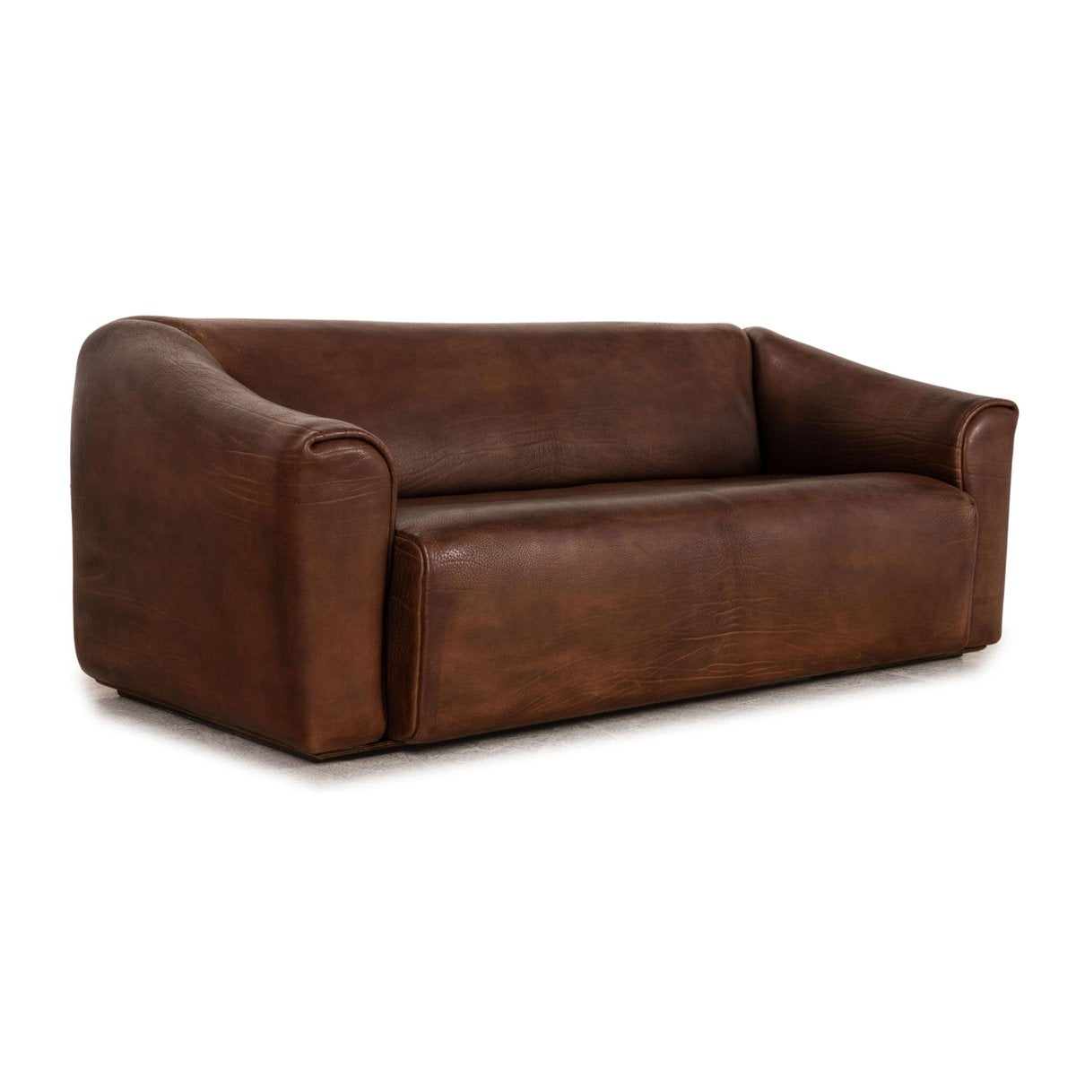 De Sede Ds 47 Leather Sofa Brown Three-Seater Couch