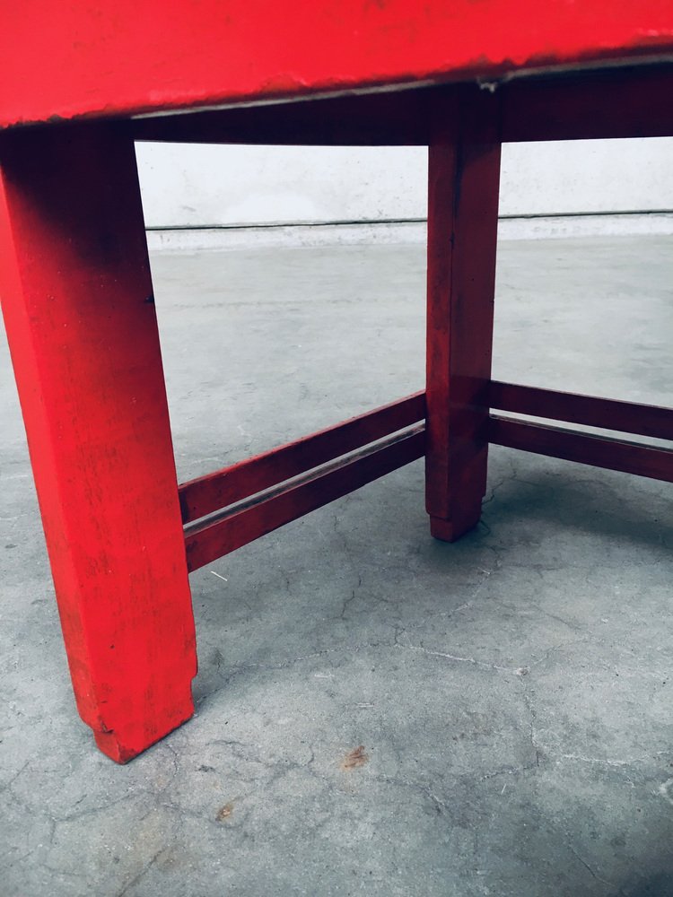 De Stijl Movement Design Red Chair attributed to Jan Wils, Netherlands, 1920s