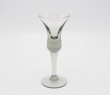 Decanter and Cordial Glasses in Grey Smoked Glass from Holmegaard Denmark, 1950s, Set of 7-SN-1176417