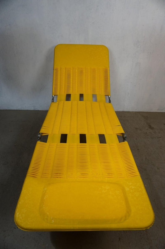 Deck Chair in Bright Yellow, 1970s