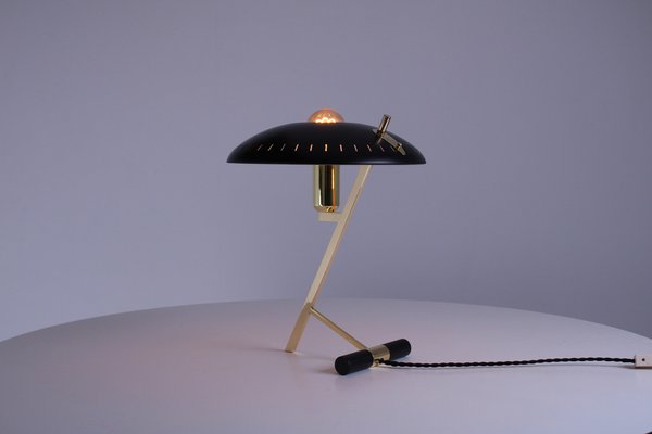 Decora Z Table Lamp in Brass by Louis Kalff for Philips, 1950s-XT-1768910