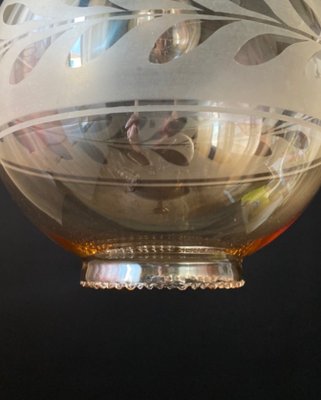 Decorated Glass Ball Ceiling Light, 1950s-XRG-2041799