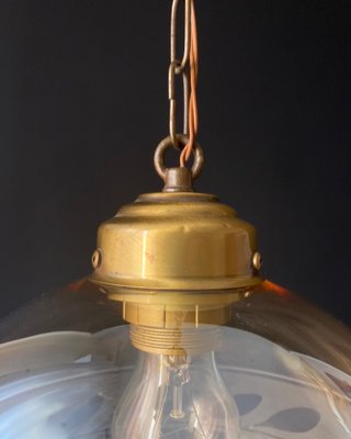 Decorated Glass Ball Ceiling Light, 1950s-XRG-2041799