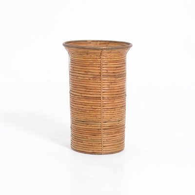 Decorative Bamboo Paper Bin, 1970s-VT-786152