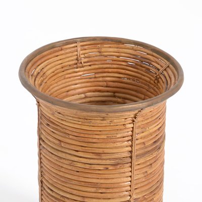 Decorative Bamboo Paper Bin, 1970s-VT-786152