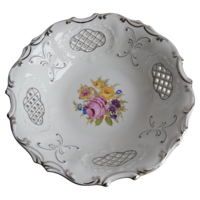 Decorative Bowl in Openwork Porcelain from Pirken Hammer, 1960s-TZ-2018672