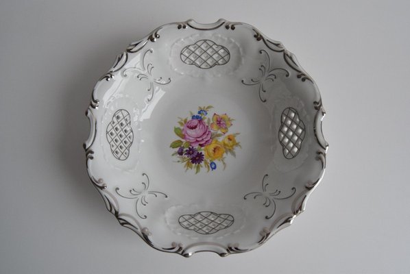 Decorative Bowl in Openwork Porcelain from Pirken Hammer, 1960s-TZ-2018672