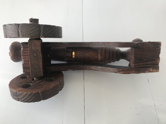 Decorative Carved Wooden Cannon,1950s-WQQ-1209392