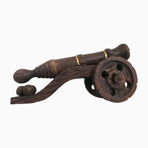 Decorative Carved Wooden Cannon,1950s-WQQ-1209392