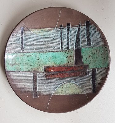 Decorative Ceramic Plate by Gerhard Dölz, 1960s-QDP-944800