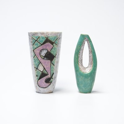 Decorative Ceramic Vases, 1950s, Set of 2-VT-639895