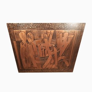 Decorative Copper Panel by Victor Cerrato, 1970s-OHK-951966