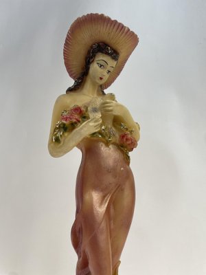 Decorative Figurine Depicting a Floral Woman, 1960s-GKM-2043324