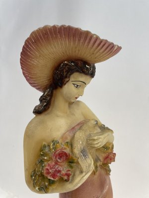 Decorative Figurine Depicting a Floral Woman, 1960s-GKM-2043324