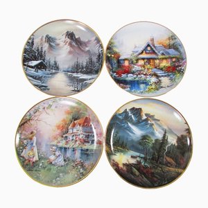 Decorative Four Seasons Wall Plates, 1992, Set of 4-RDN-1427957