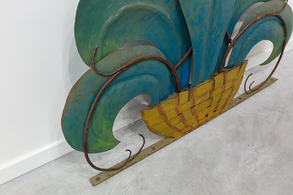 Decorative Iron Wall Piece, 1950s-UJE-663490