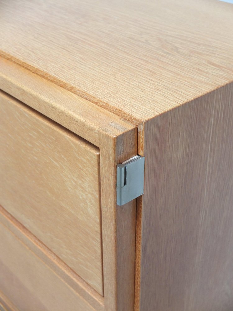 Decorative N-Line Bar Cabinet in Oak by Gebroeders Neirinck, 1968