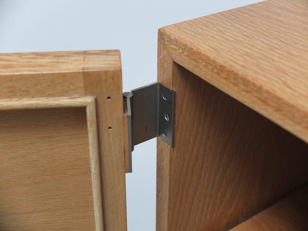 Decorative N-Line Bar Cabinet in Oak by Gebroeders Neirinck, 1968