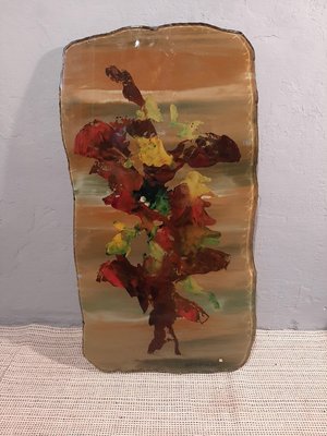 Decorative Plaque with Flowers by Duilio Barnabe for Fontana Arte, 1950s-OHK-830312