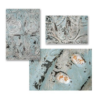 Decorative Plate Made of Patinated Sheet Metal-NQ-624989