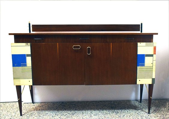 Decorative Sideboard with Internal Lighting from Società Compensati Curvati, 1950s-HS-1084129