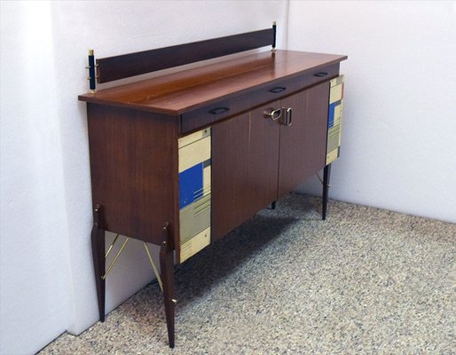 Decorative Sideboard with Internal Lighting from Società Compensati Curvati, 1950s-HS-1084129