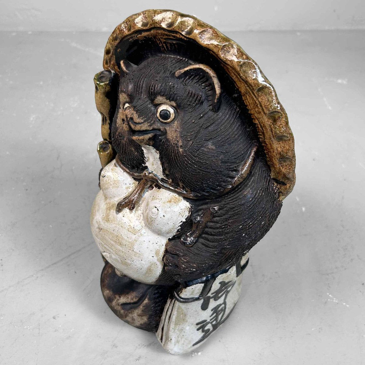 Decorative Tanuki Tanuki Statue in Shigaraki Pottery, Japan, 1970s