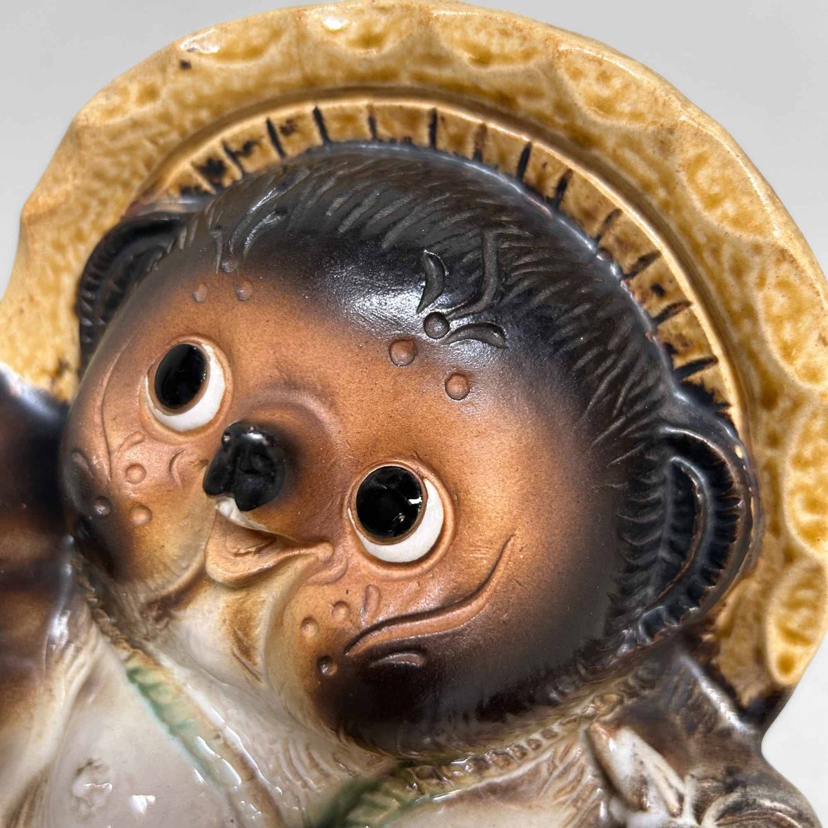 Decorative Tanuki Tanuki Statue in Shigaraki Pottery, Japan, 1980s