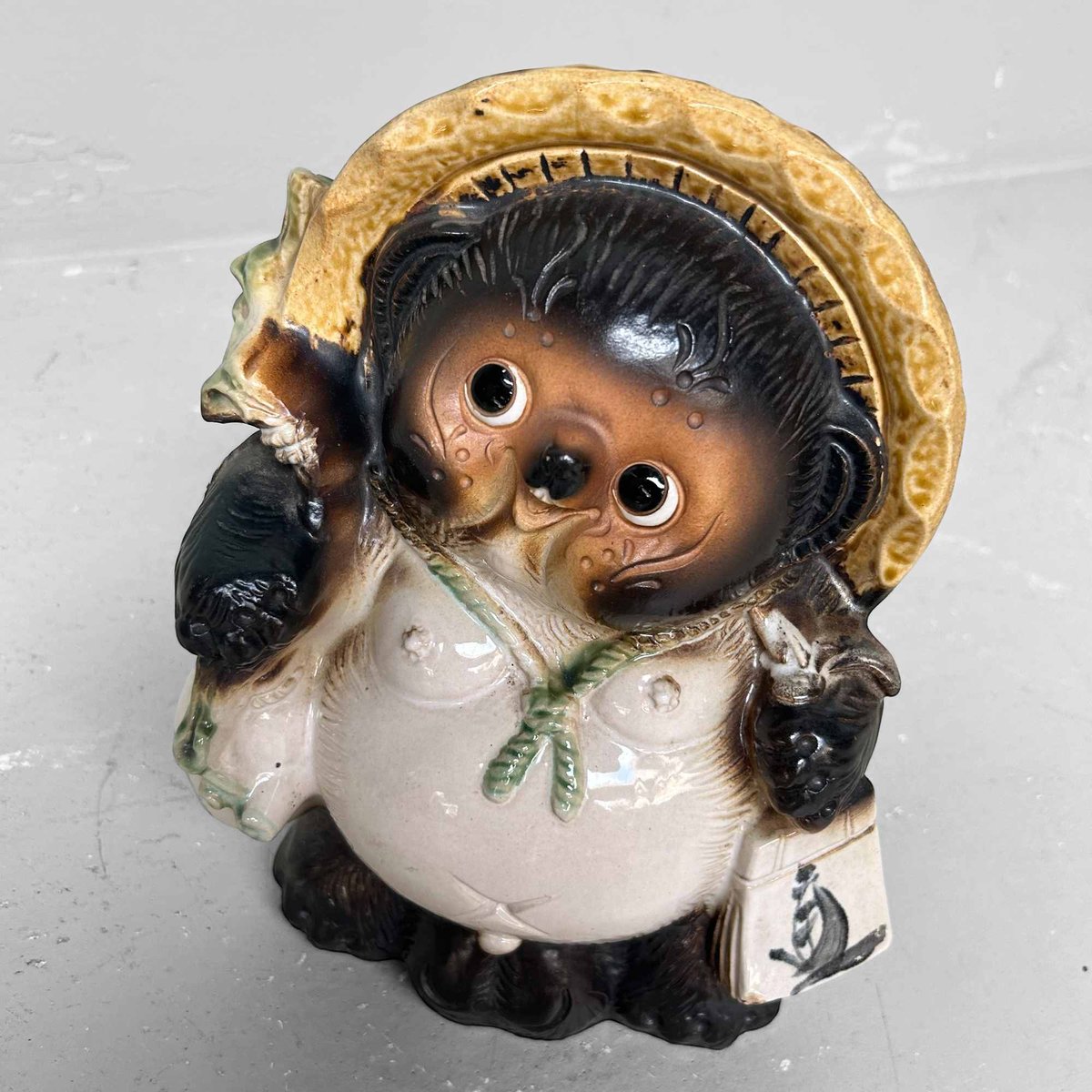 Decorative Tanuki Tanuki Statue in Shigaraki Pottery, Japan, 1980s