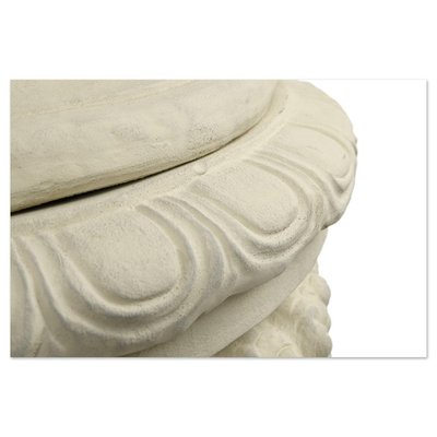 Decorative Urn in White Terracotta-NQ-1735635