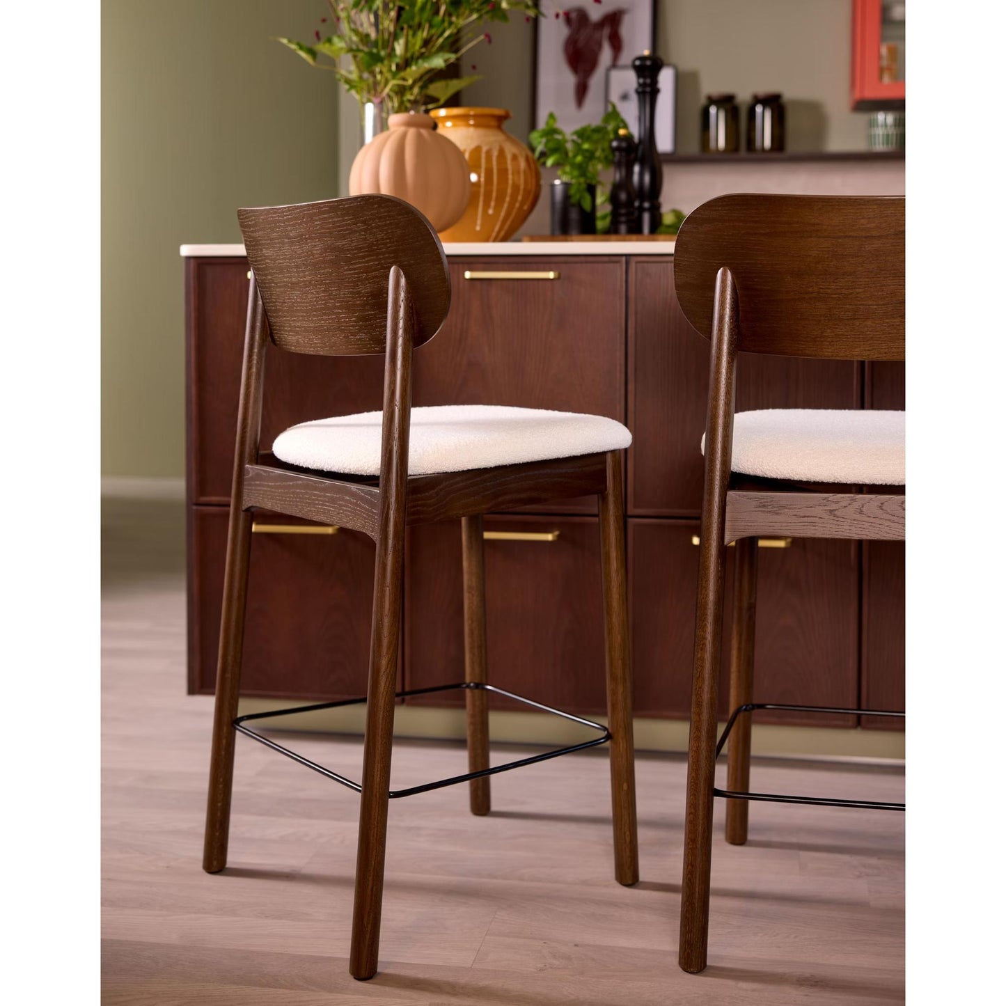 Decotique Elephant Bar Stool Black/ Beige Breeze
