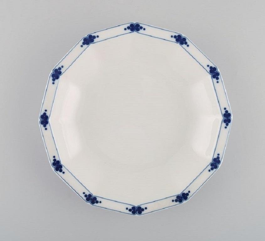 Deep Corinth Plates in Blue Painted Porcelain by Tapio Wirkkala for Rosenthal, Set of 11