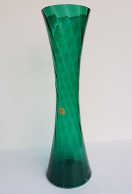 Deep Green Vase with Serrated Edge by Alfred Taube for Füge & Taube, 1960s-QDP-655806