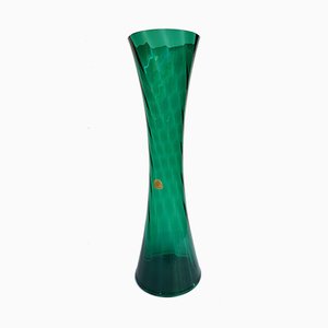 Deep Green Vase with Serrated Edge by Alfred Taube for Füge & Taube, 1960s-QDP-655806