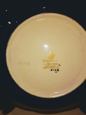 Deep Plate from Crown Devon Fieldings England, 1930s-AOU-1444878