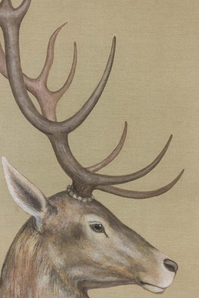 Deer, 20th-21st Century, Canvas Painting